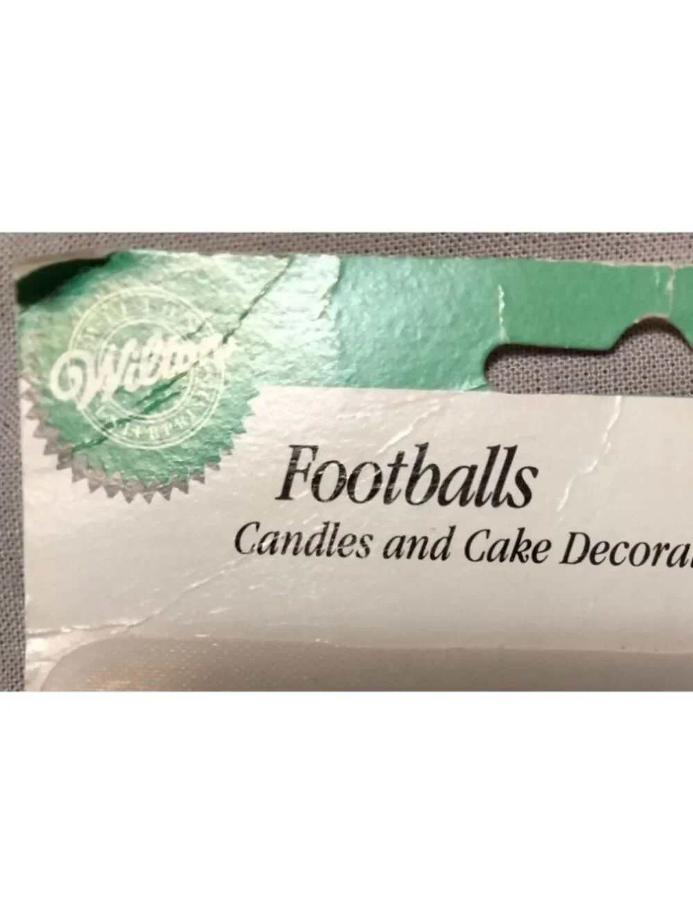 Wilton 5 Football Candles Cake Decoration